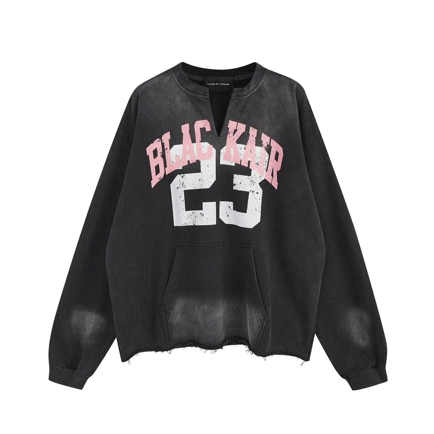 BLACKAIR Distressed Sweatshirt - Keystreetwear