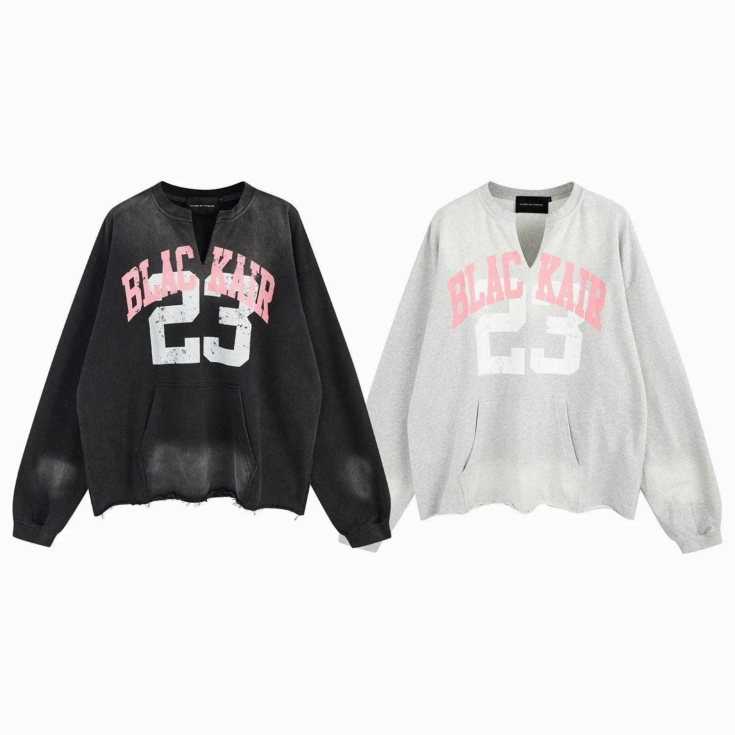 BLACKAIR Distressed Sweatshirt Collection - Keystreetwear