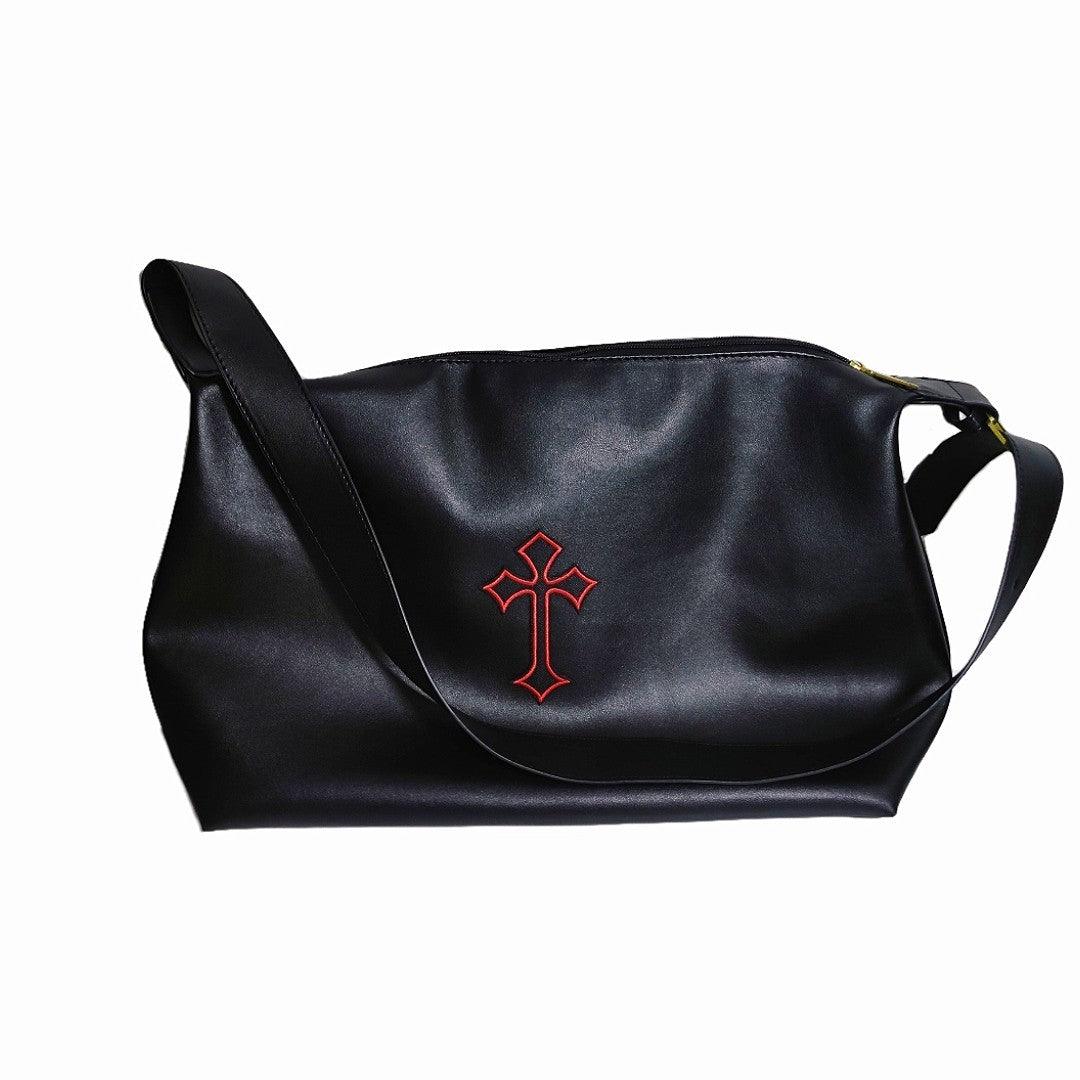 Cross Leather Tote Bag 