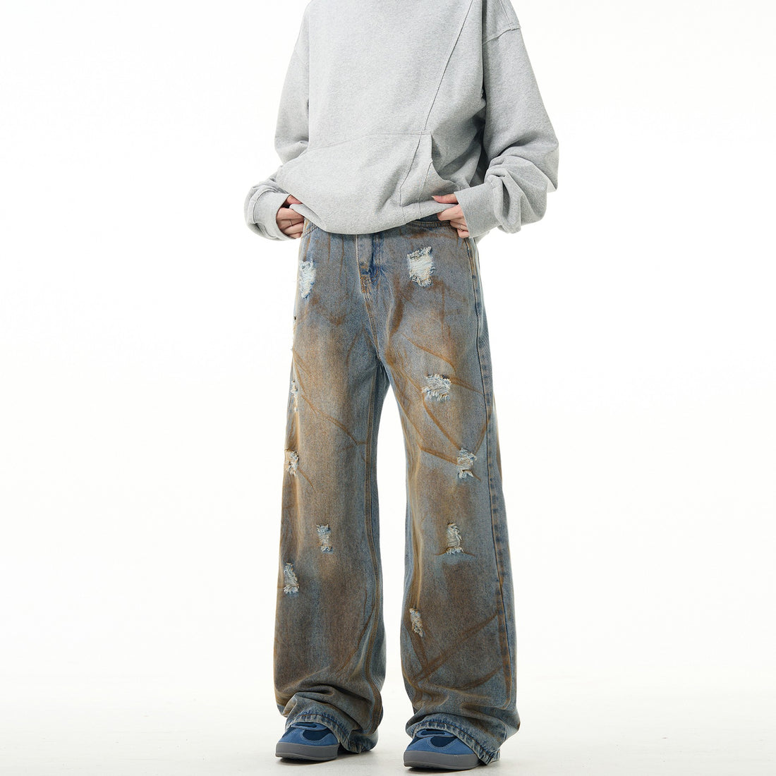 &quot;MUD&quot; Baggy Dirtyfit Jeans