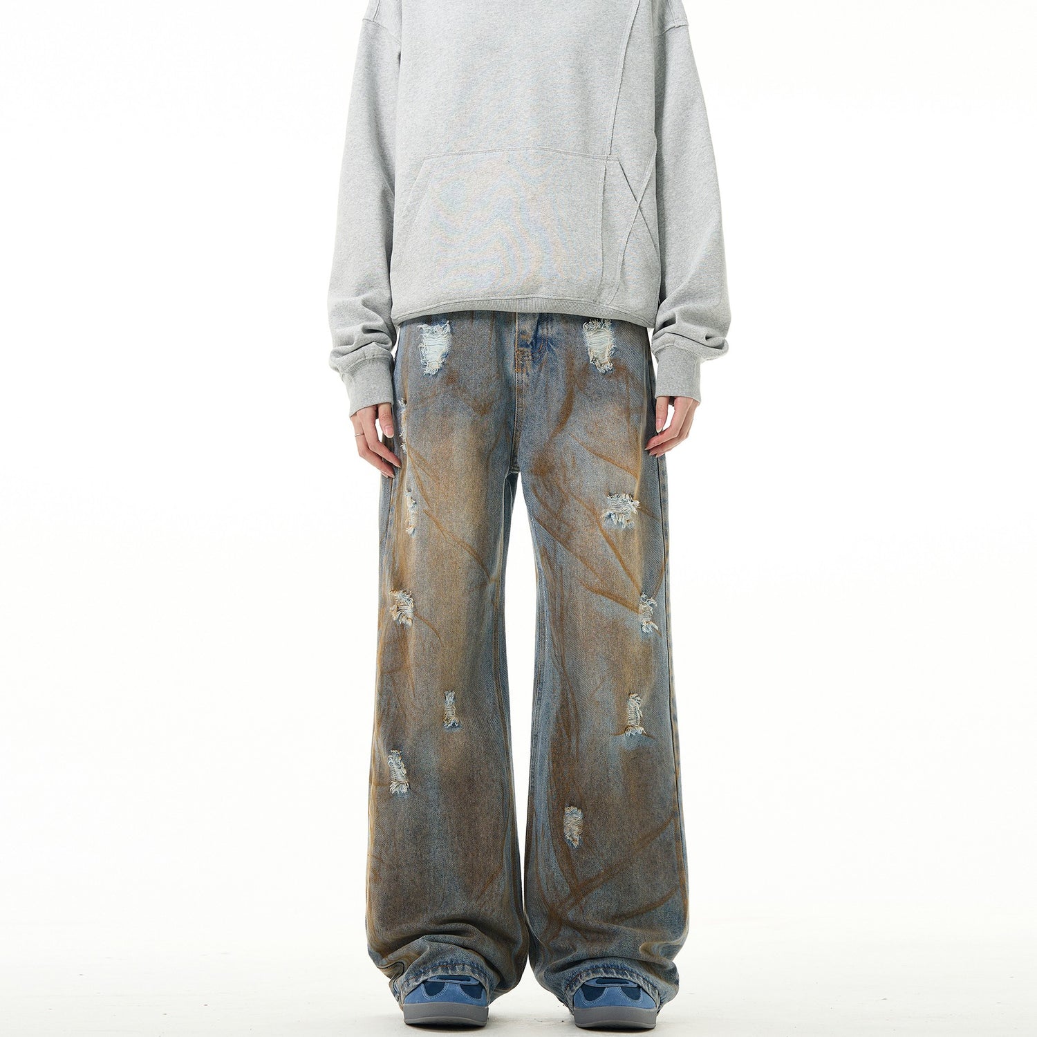 &quot;MUD&quot; Baggy Dirtyfit Jeans