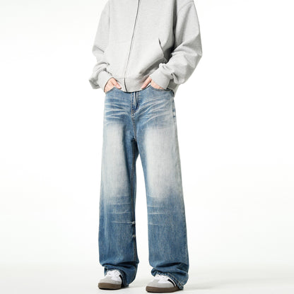 &quot;Perfect Match&quot; Baggy Retro Blue Jeans