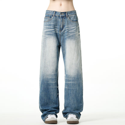 &quot;Perfect Match&quot; Baggy Retro Blue Jeans