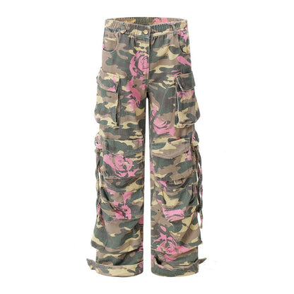 &quot;ROSE&quot; Pink Camo Trousers