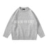 "BLACK OF EXIT" Sweater Gray