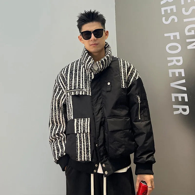 Stripe Up Puffer Jacket