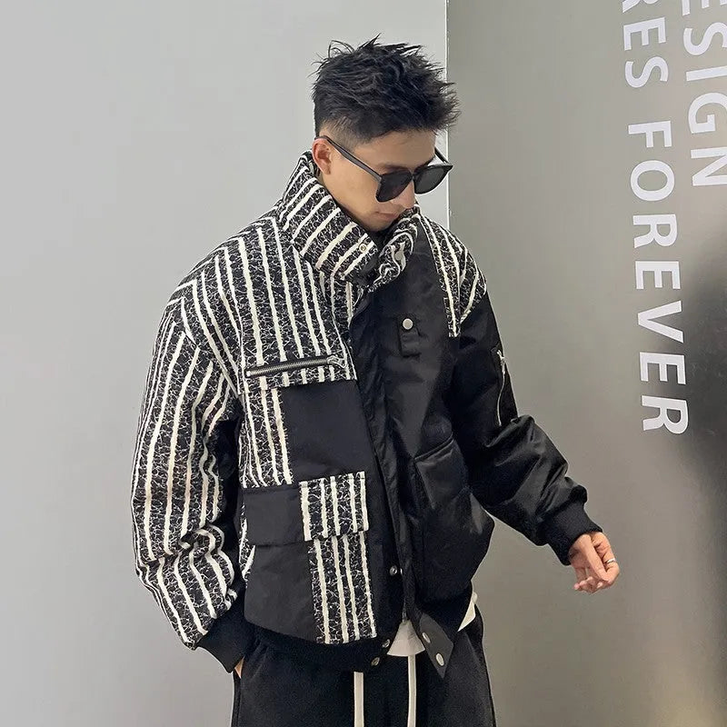 Stripe Up Puffer Jacket