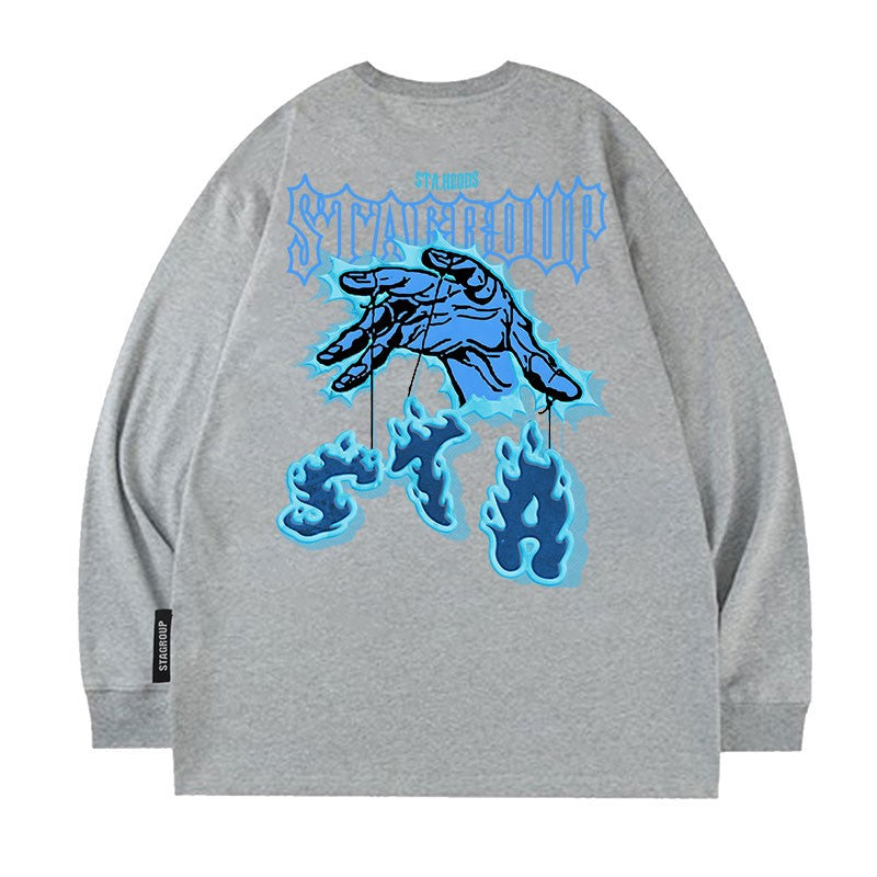 Flame Grip Oversized Long Sleeves