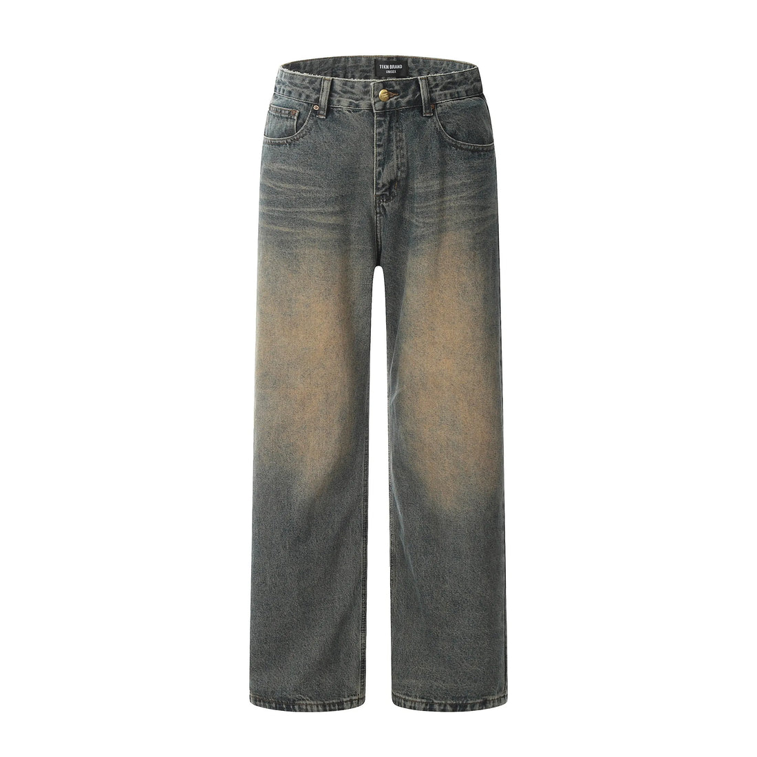 Washed Vintage Straight Baggy Jeans