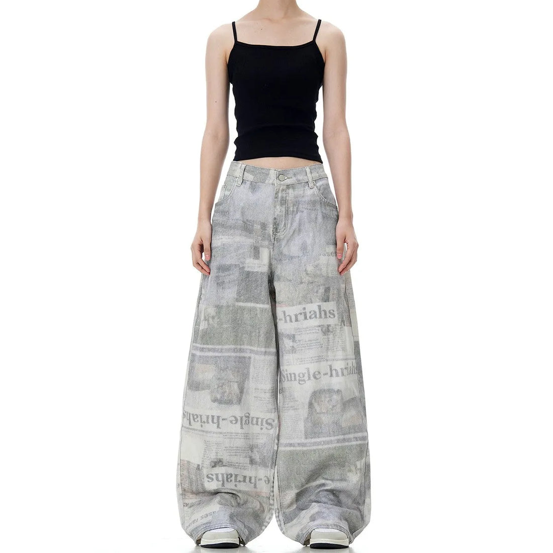 Retro News Baggy Jeans