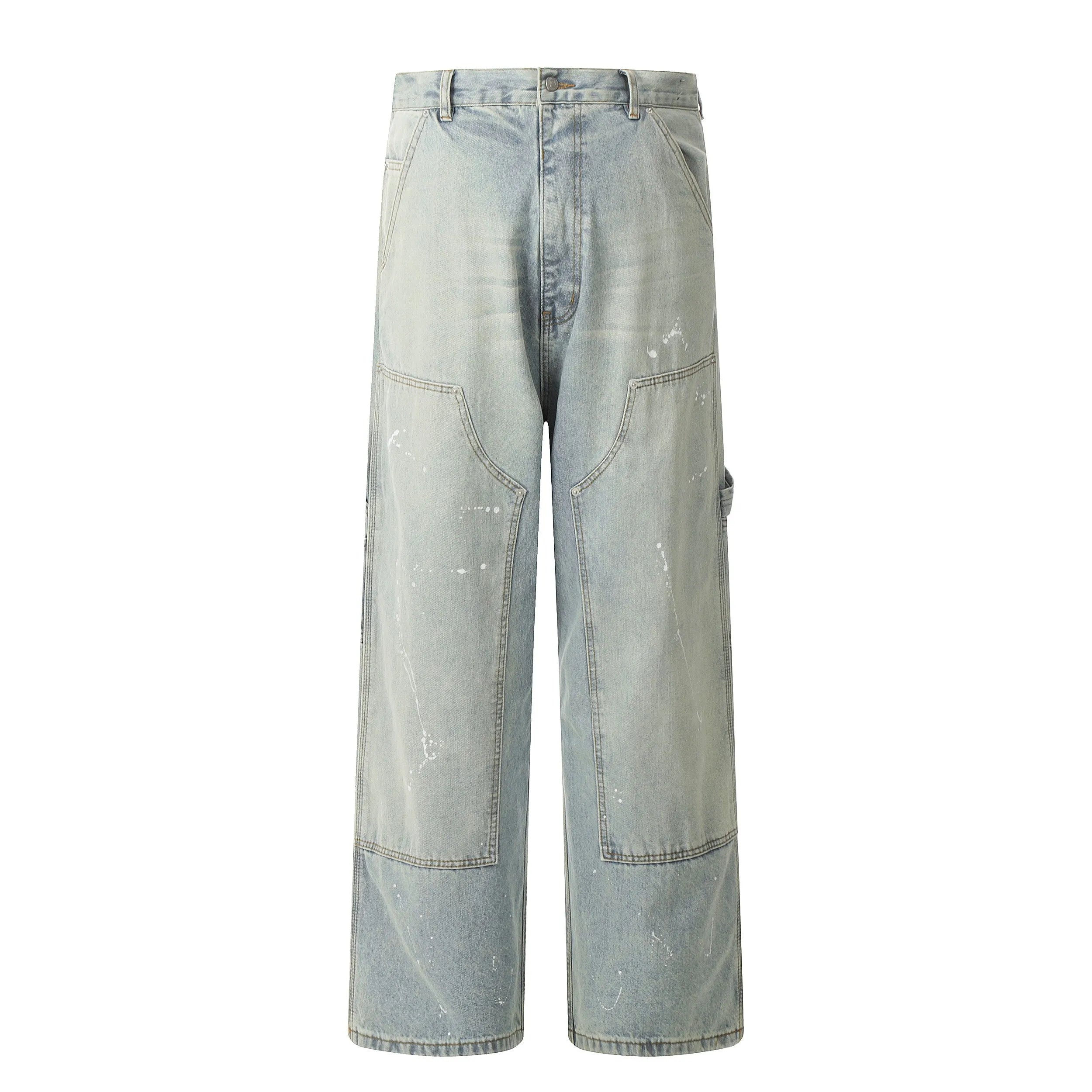 Splashed Ink Baggy Jeans