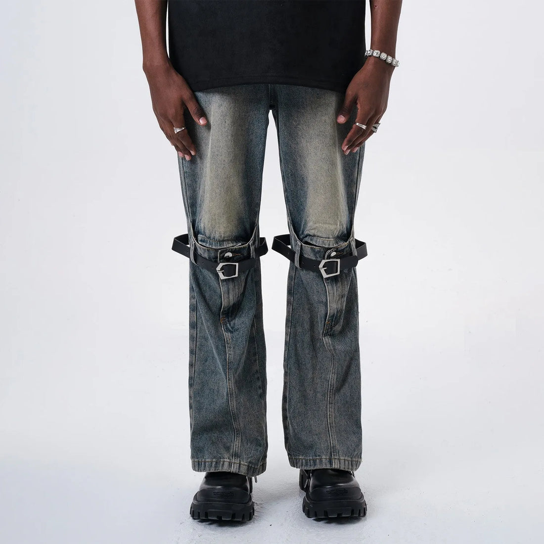 Detachable Straps Casual Pants