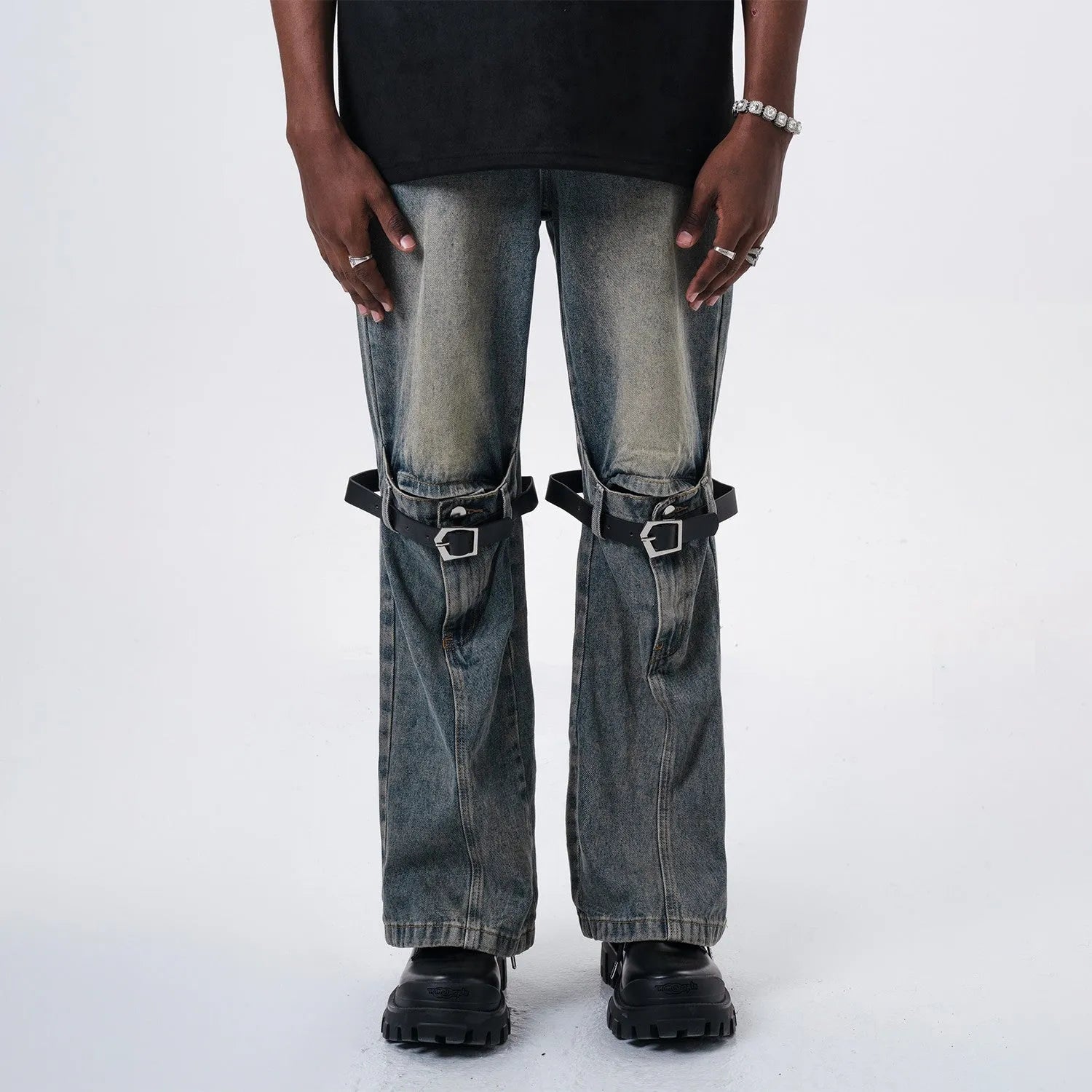 Detachable Straps Casual Pants