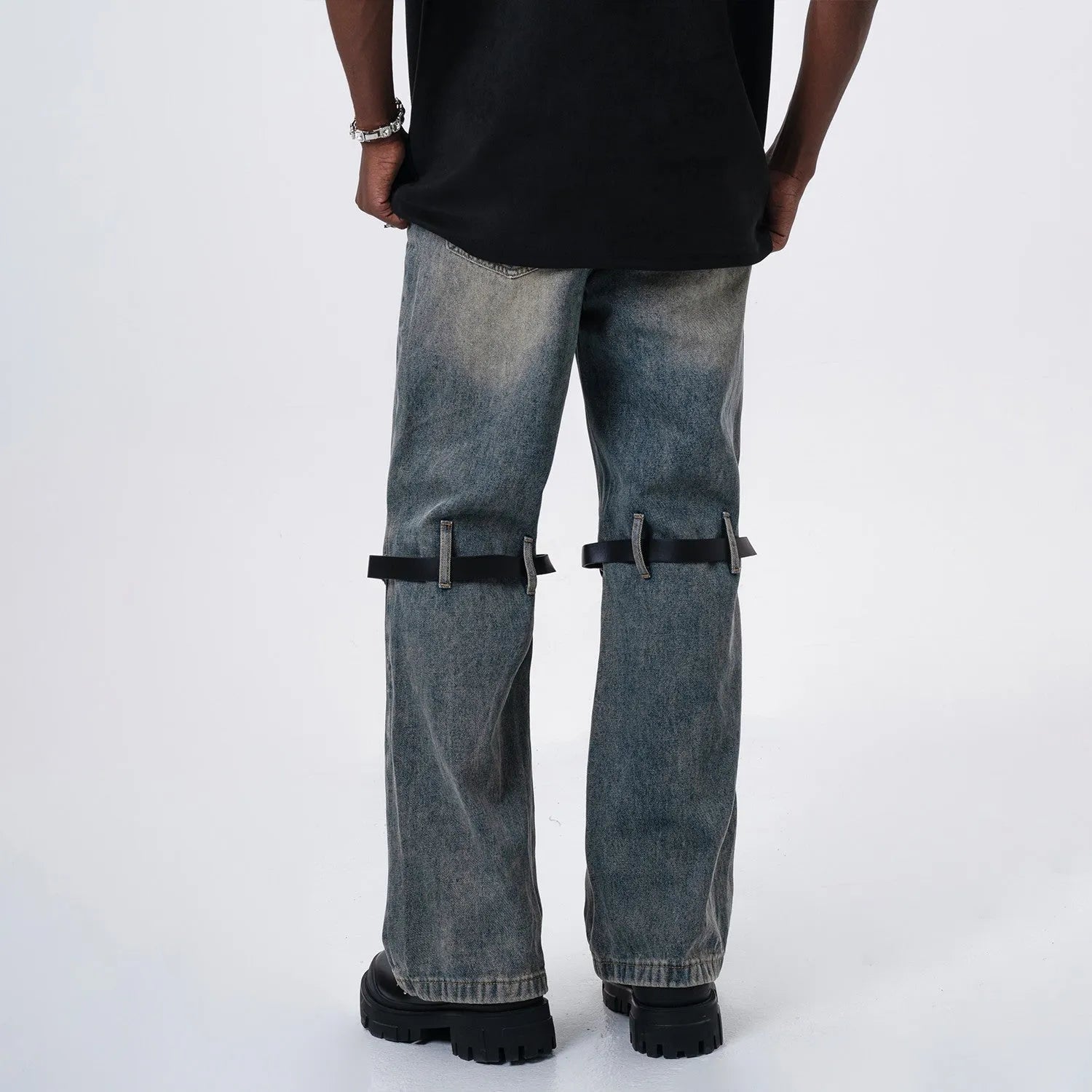 Detachable Straps Casual Pants