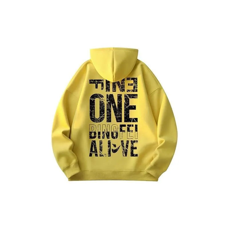 Fine One Mottled Print Hoodie