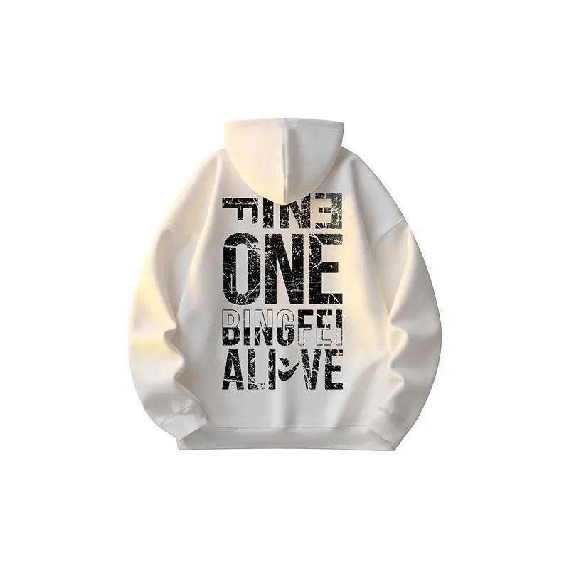 Fine One Mottled Print Hoodie