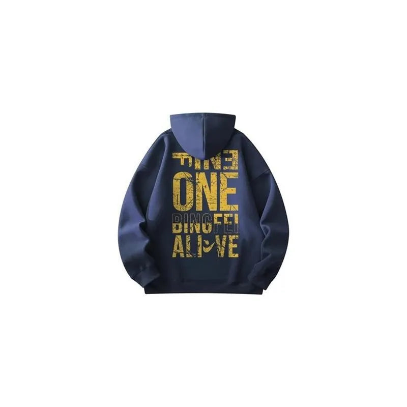 Fine One Mottled Print Hoodie