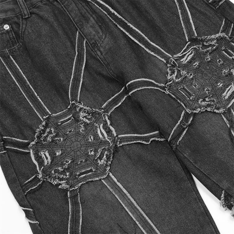 Web Punk Straight Pants