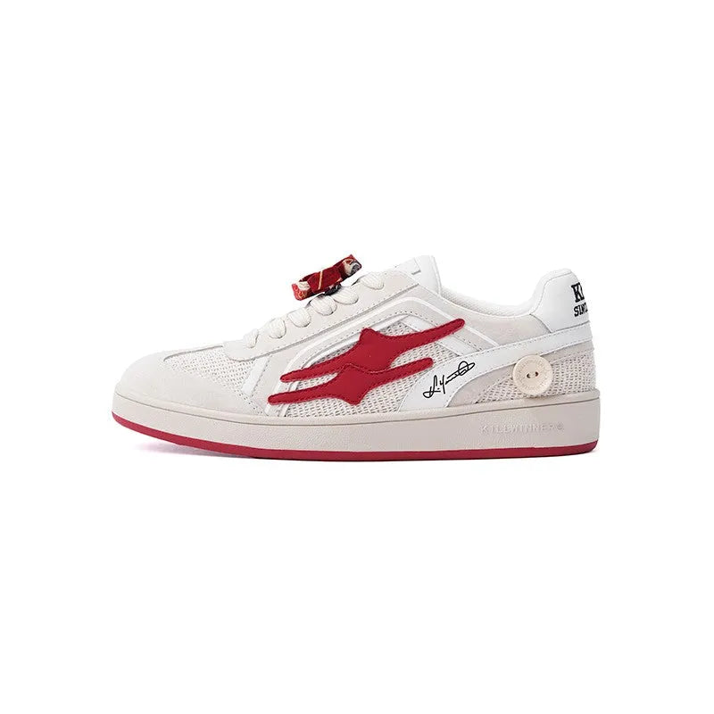 Killwinner Red Flower Low Top Sneakers