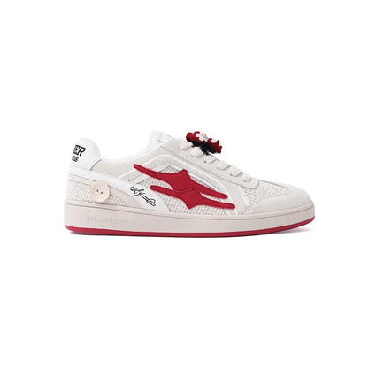 Killwinner Red Flower Low Top Sneakers