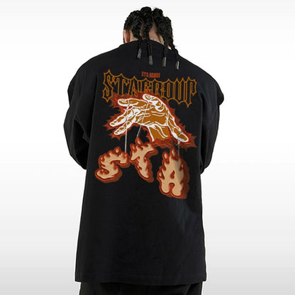 Flame Grip Oversized Long Sleeves