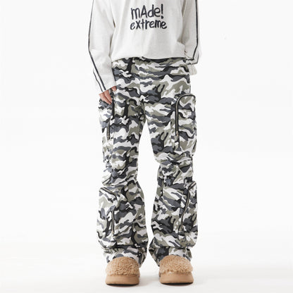 Multi Pocket Camo Cargo Pants