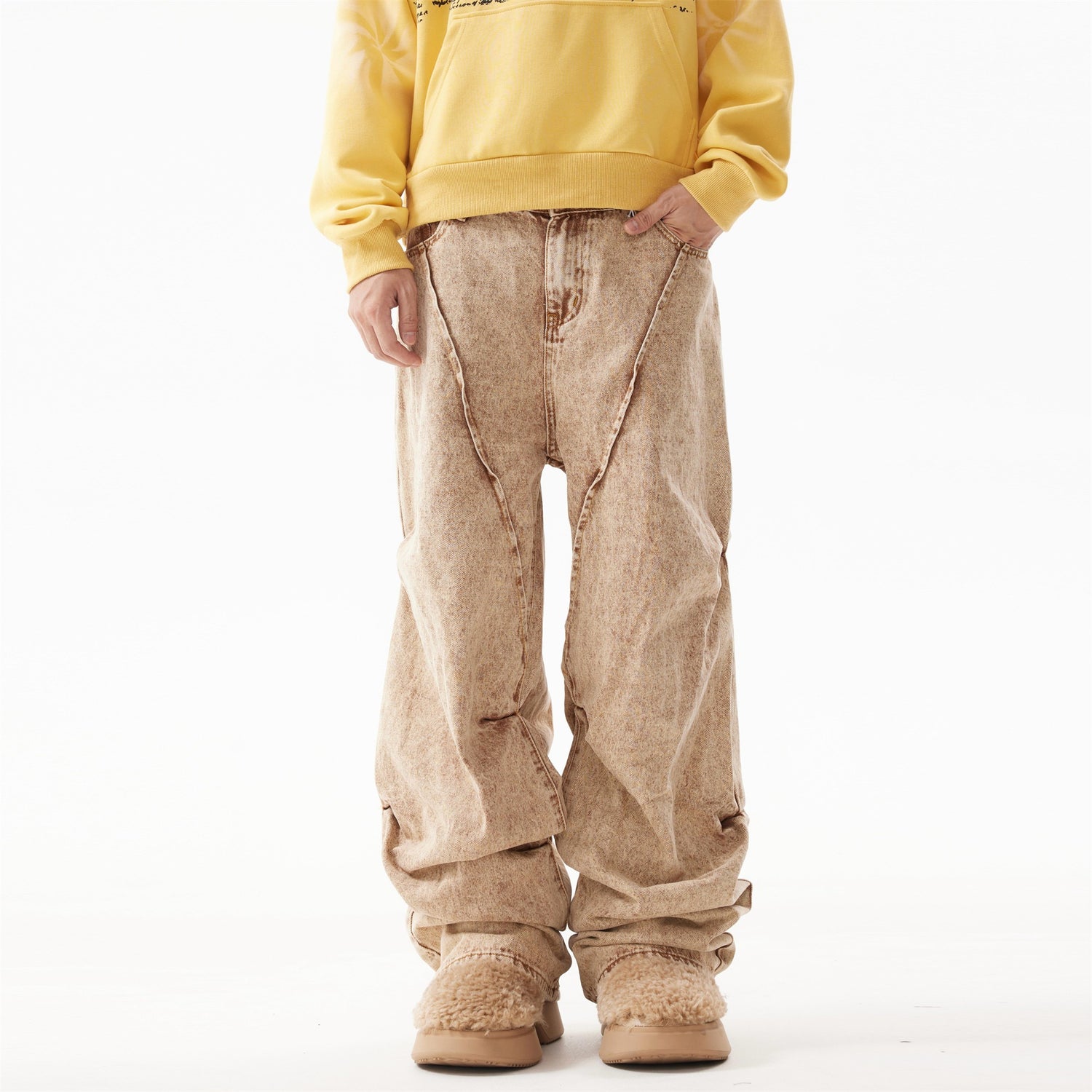 Sandstone Wash Cargo Trousers