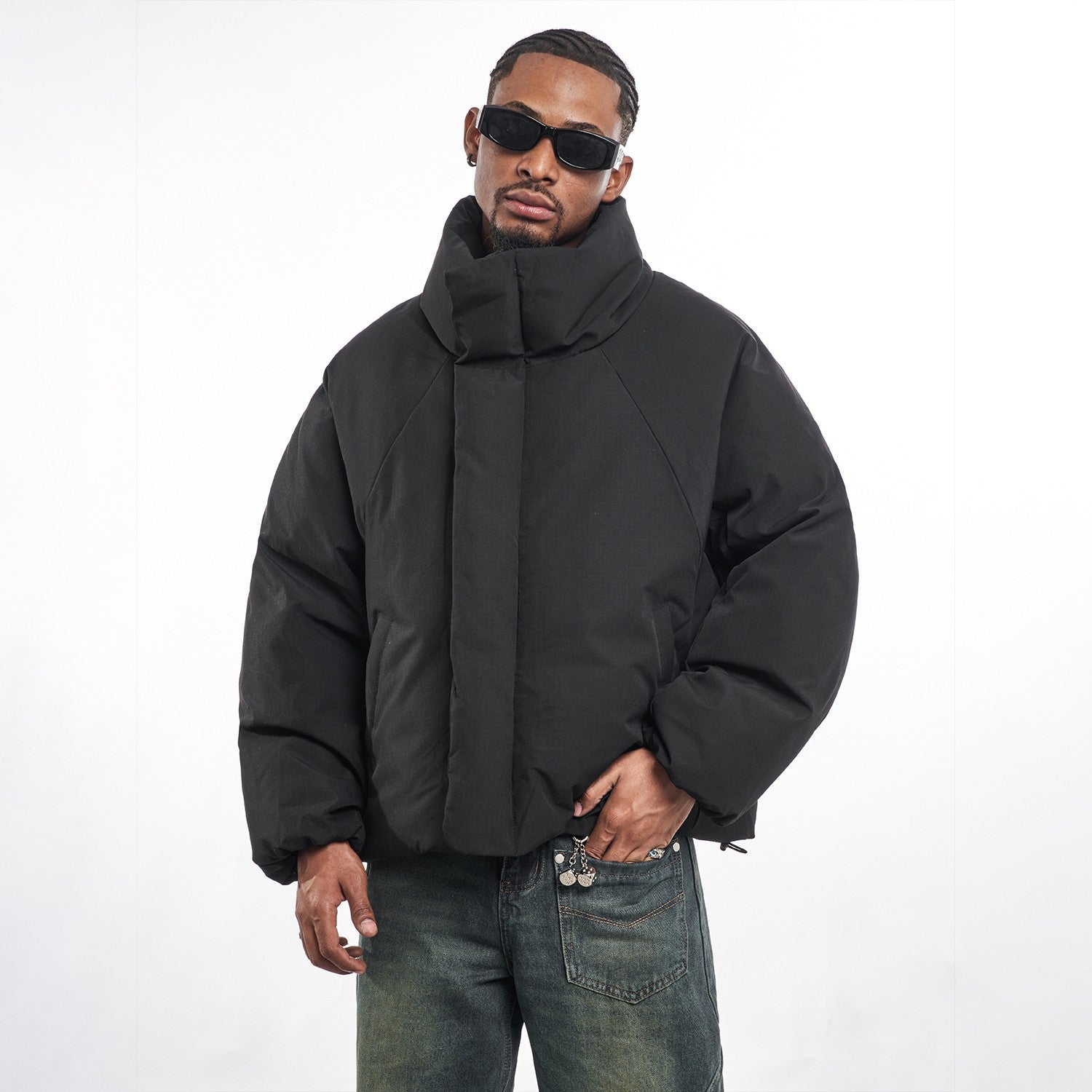 Casual Stand Up Collar Winter Jacket