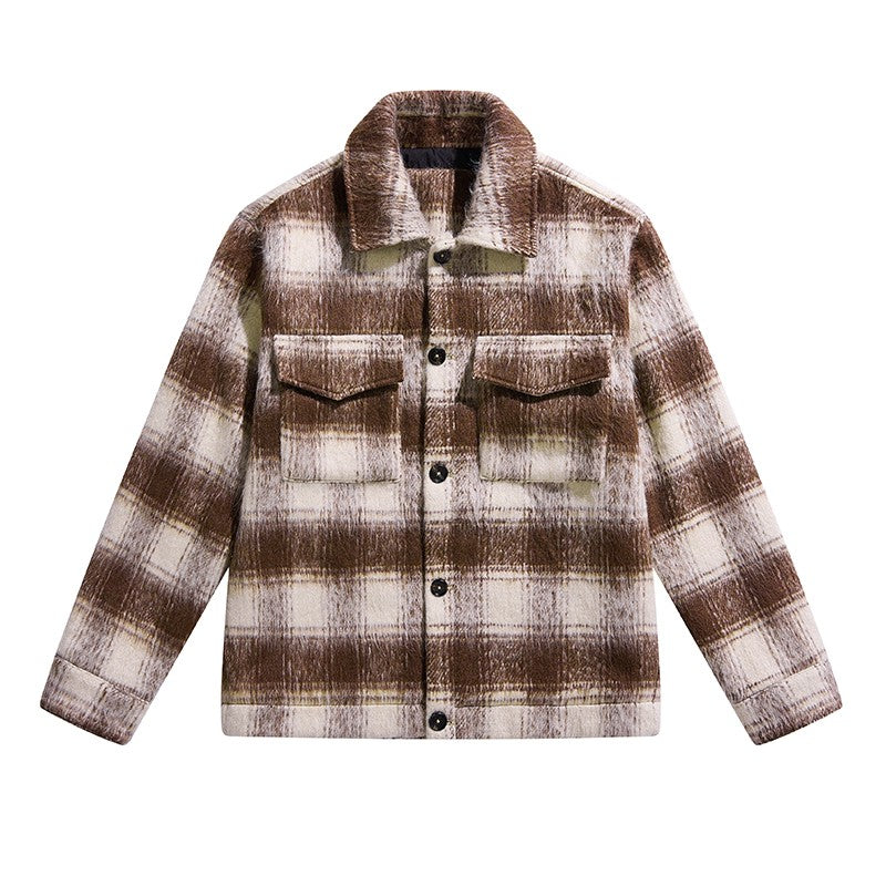 Lapel Plaid Jacket