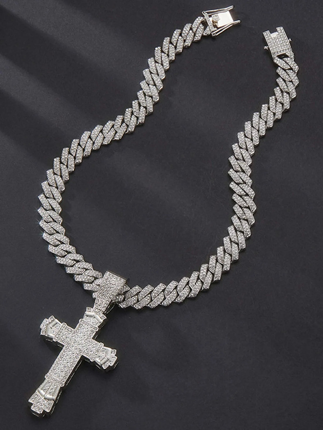 Bling Street Cross Necklace