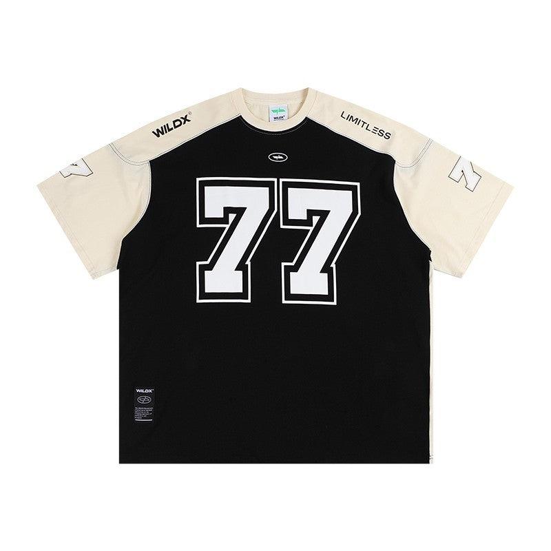 WildX 77 Hockey Jersey Black- Keystreetwear