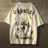 Gothic Cross Printed Shirt White