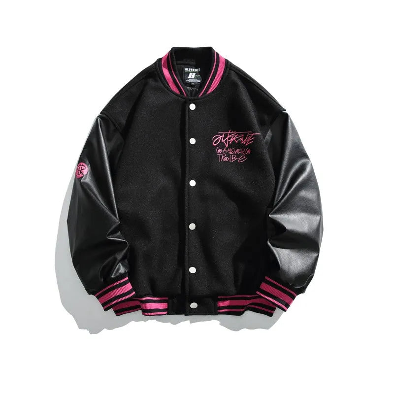 &quot;Answer Tribe&quot; Baseball Jacket