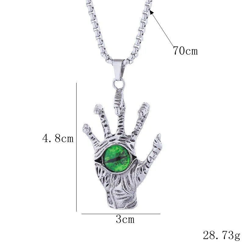 Palm Evil Eye Necklace