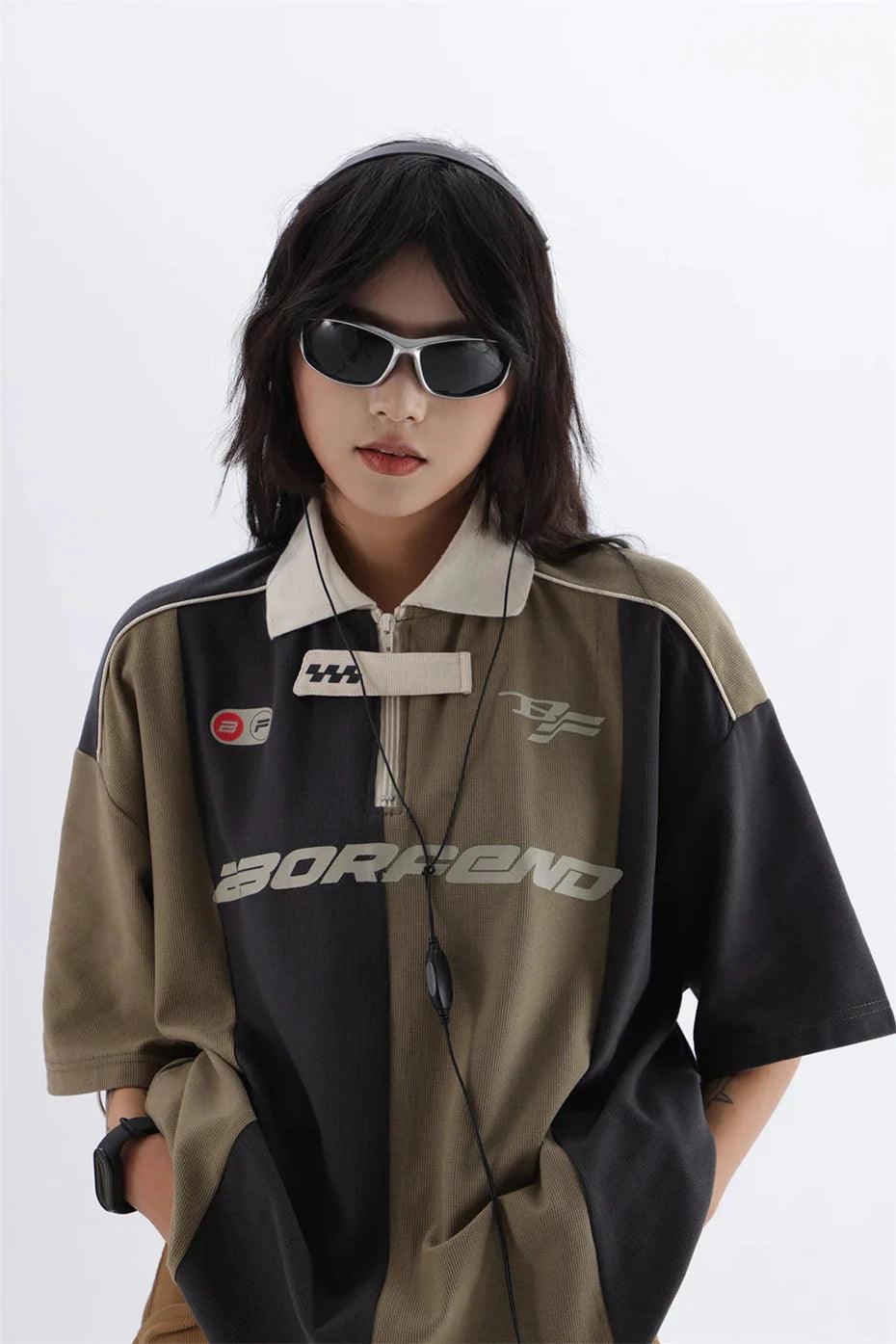 BORFEND Stripe Sports Jersey - Keystreetwear