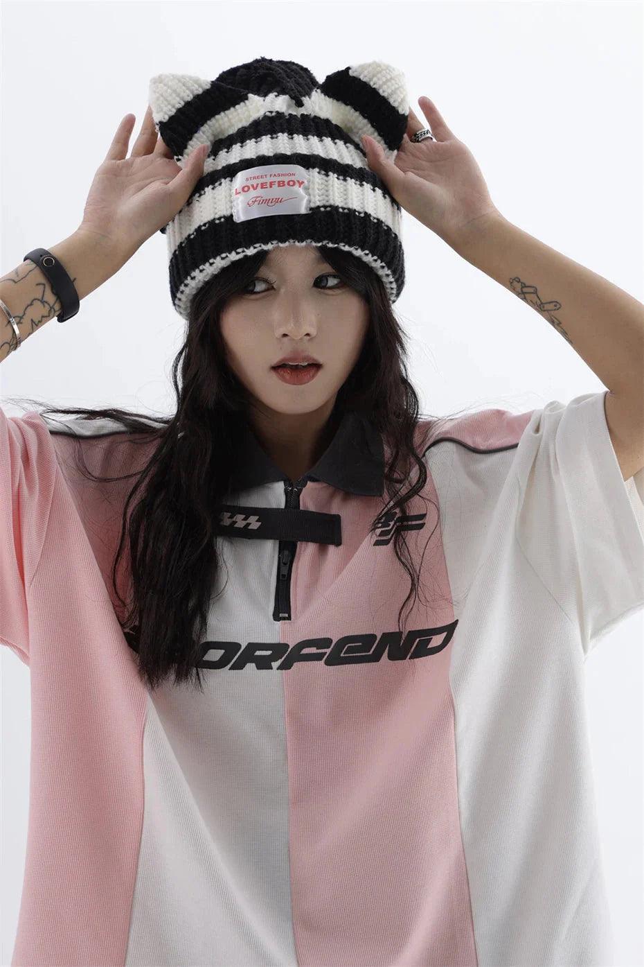 BORFEND Stripe Sports Jersey - Keystreetwear