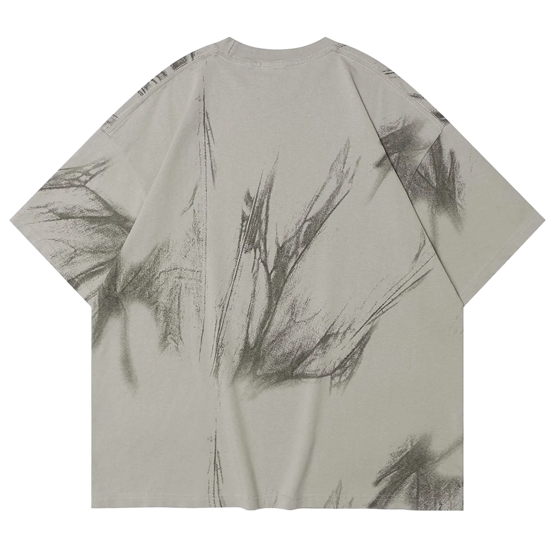 ’Spectral’ Abstract Print Oversized Cotton T-Shirt T-Shirt