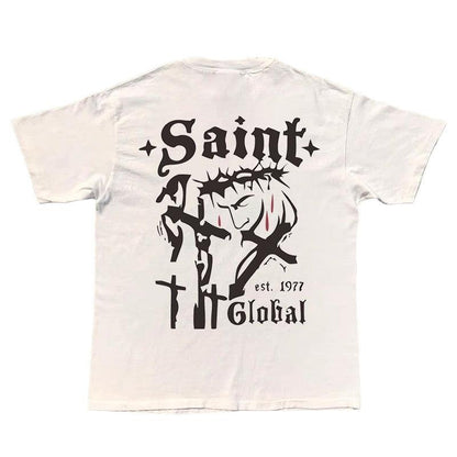 Heavyweight Saints Global Tee - Keystreetwear