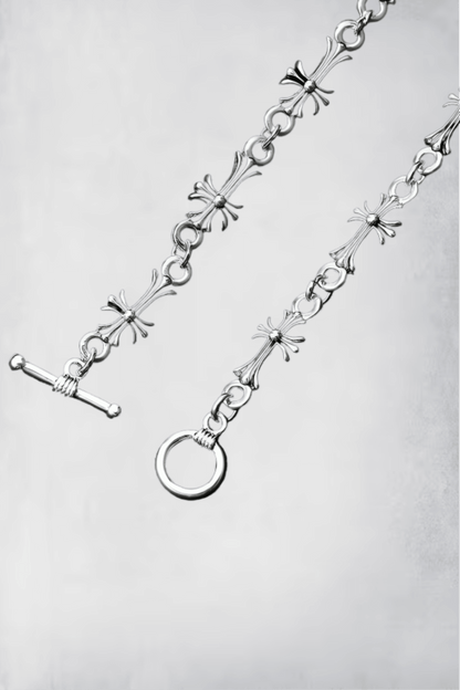 Goth Cross Chain Details - Keystreetwear