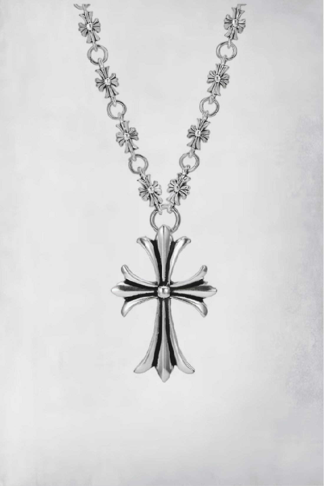 Goth Cross Chain Necklace- Keystreetwear