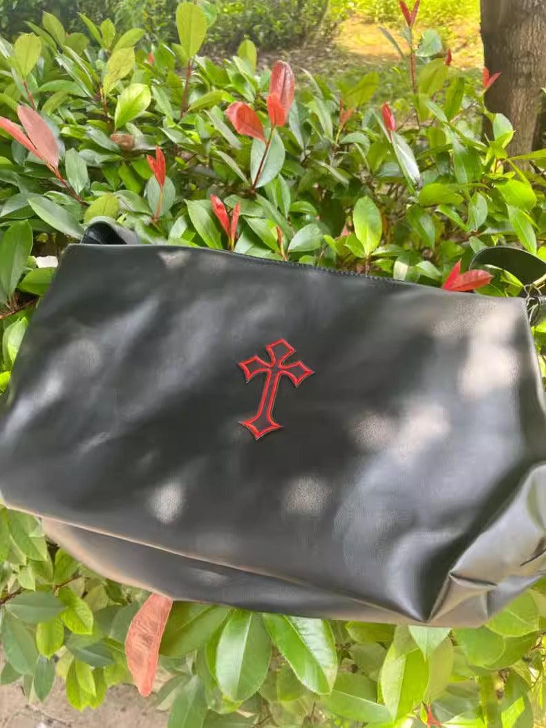 Cross Leather Tote Bag