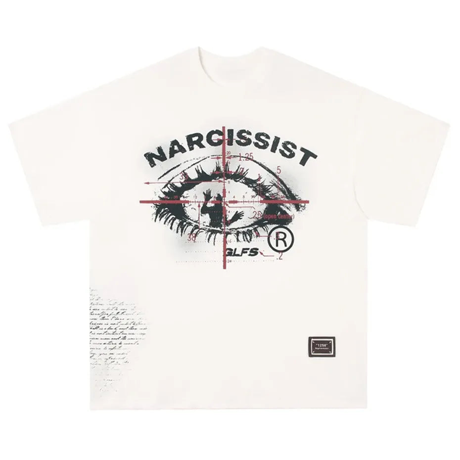 ’Narcissist’ Graphic Print Cotton T-Shirt T-Shirt