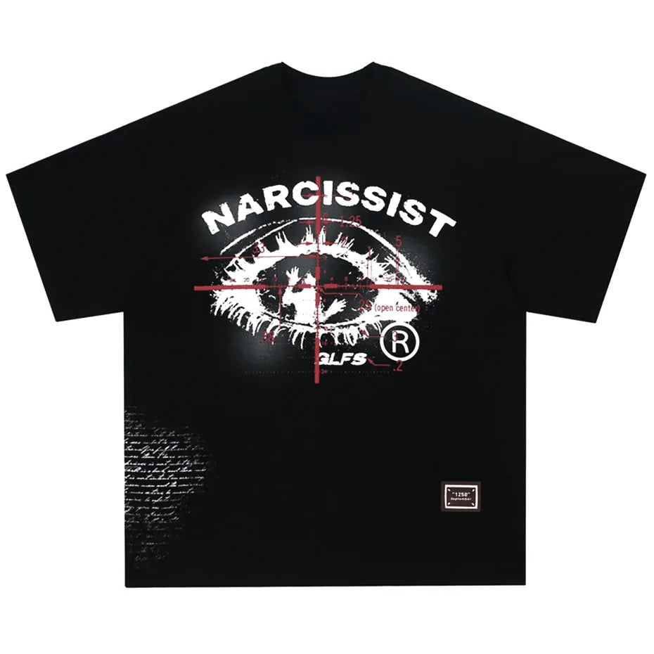 ’Narcissist’ Graphic Print Cotton T-Shirt T-Shirt