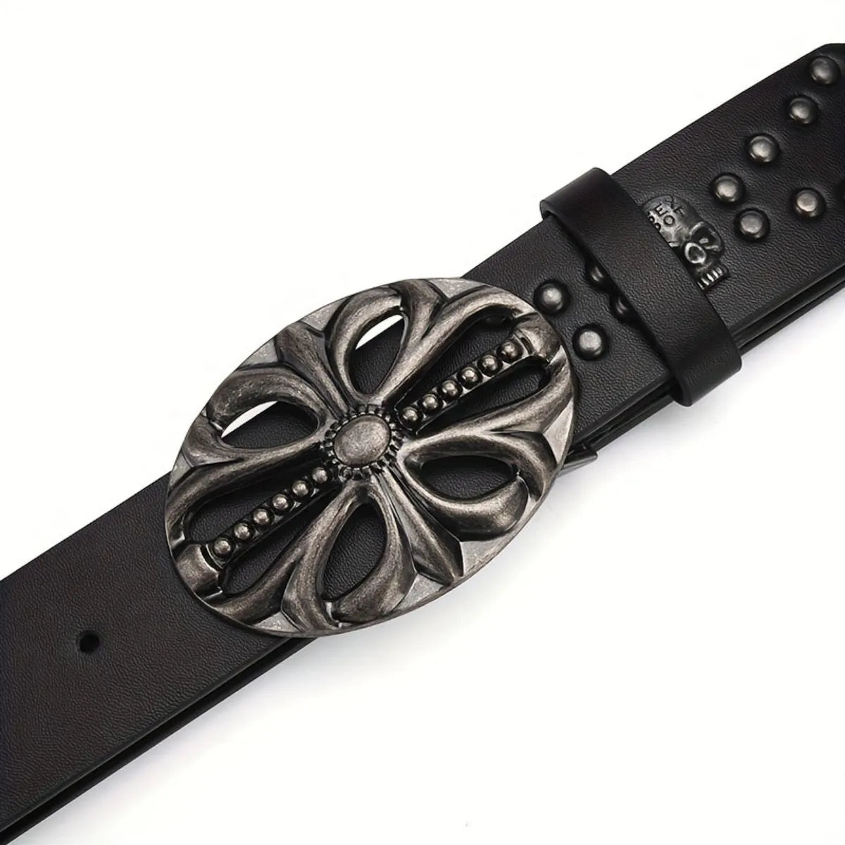 Alchemy Studded Belt with Bronze Buckle - Key Streetwear