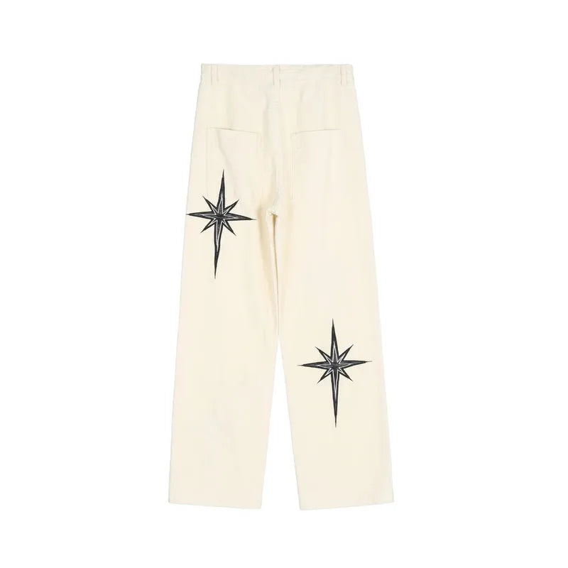 ’Starlight’ Embroidered Denim Jeans Casual Pants