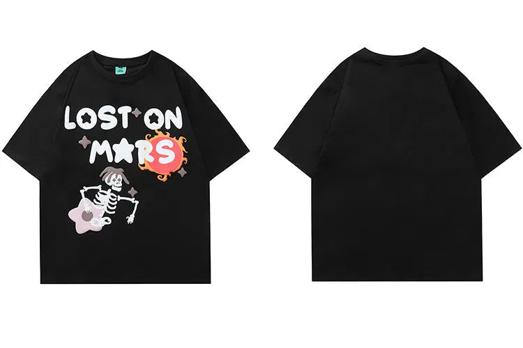 ’Lost On Mars’ Graphic Print Cotton T-Shirt T-Shirt