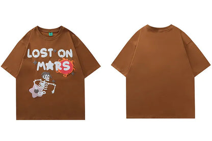 ’Lost On Mars’ Graphic Print Cotton T-Shirt T-Shirt