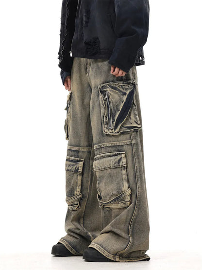 Mud Dye Distressed Pants