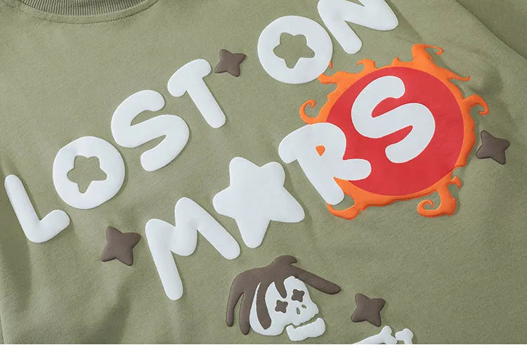 ’Lost On Mars’ Graphic Print Cotton T-Shirt T-Shirt