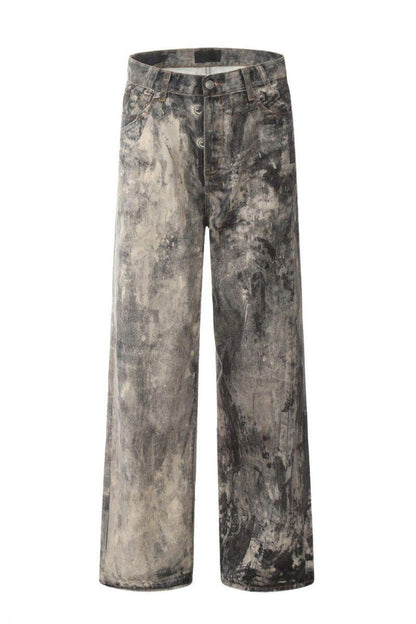 Low Waist Camo Jeans - Keystreetwear